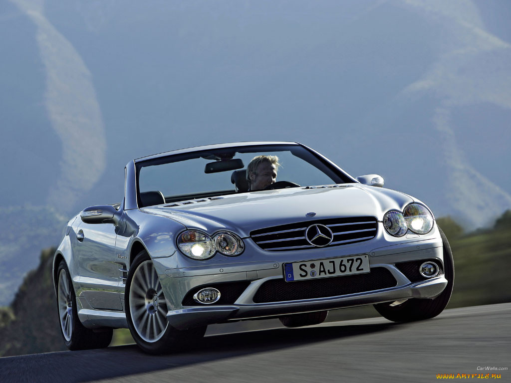 mercedes, benz, sl, 55, amg, 